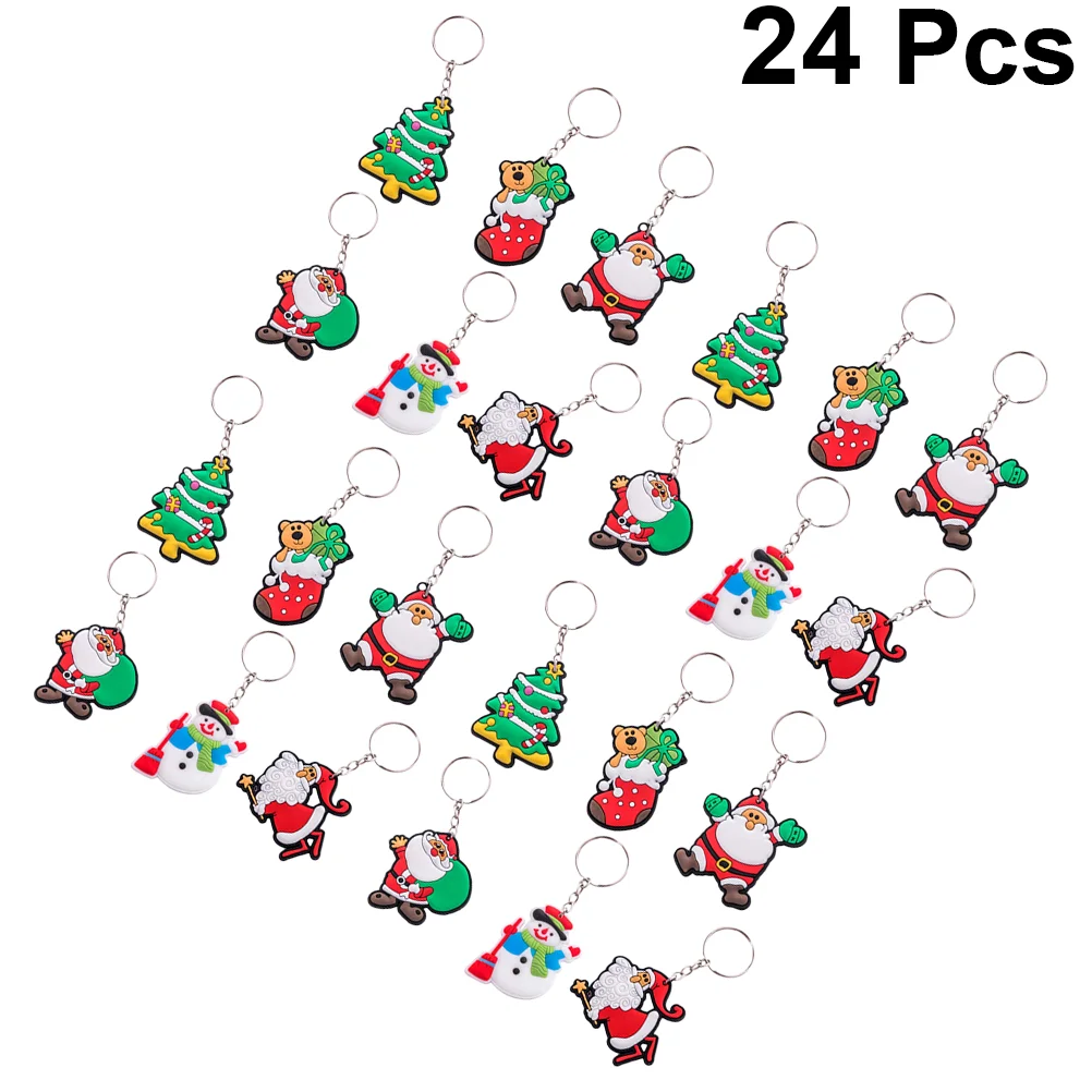 30 Pcs Keychain Souvenir Car Decorations Hand Bracelet Christmas Ring Cable Suite