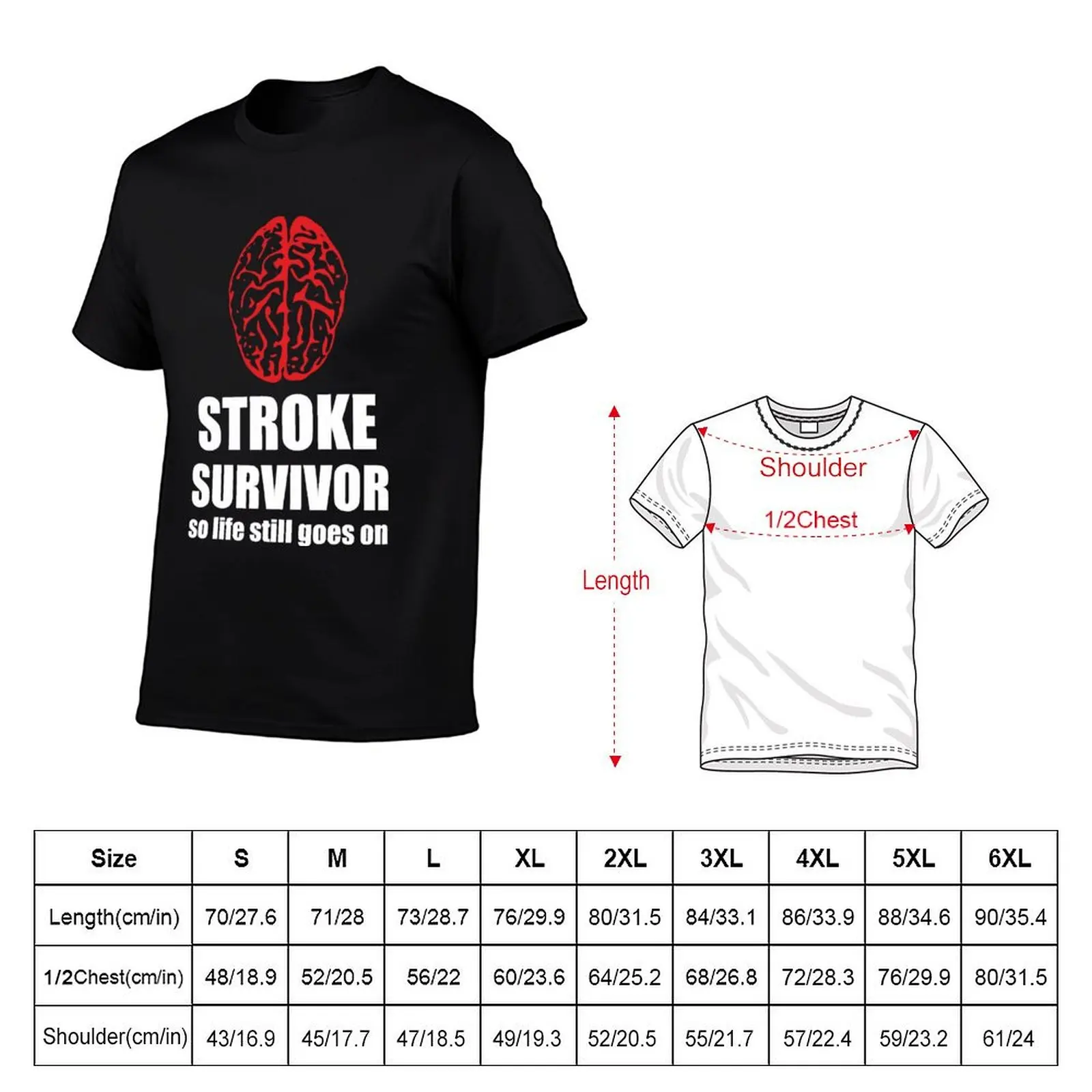 stroke survivor T-Shirt oversized hippie clothes boys animal print mens graphic t-shirts anime