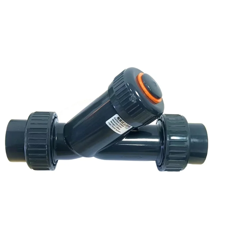 Angle Seat Check Valve Y-type Counterflow One-way Plastic Pipe Horizontal UPVC Angle Seat Valve