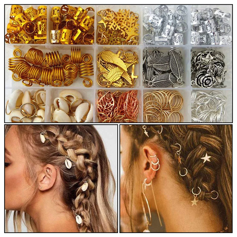 

220 шт., украшения для волос, кольца для дредов, разные цвета, легкий вес для ежедневного использования, подвеска для дредов, подвеска для волос