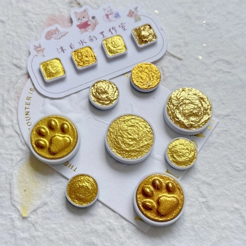 

High-gloss Sparkling Broken Gold Silver Watercolor Paint Hand-painted Decoration DIY Hand-painted Watercolor Claw-shaped Paint