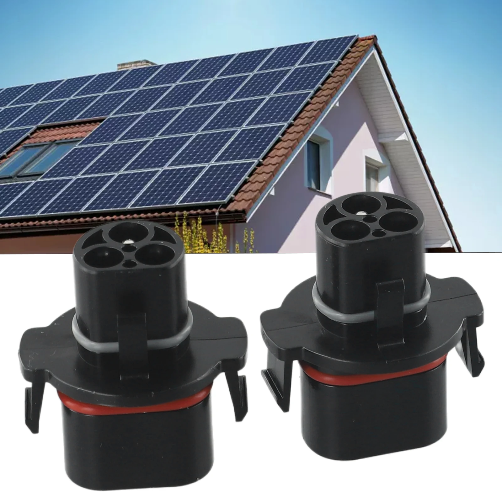 Solar Power Parts Adapter 2Pcs ABS Black For All New Deye Inverters Replacement Solar Power Supplies Exquisite