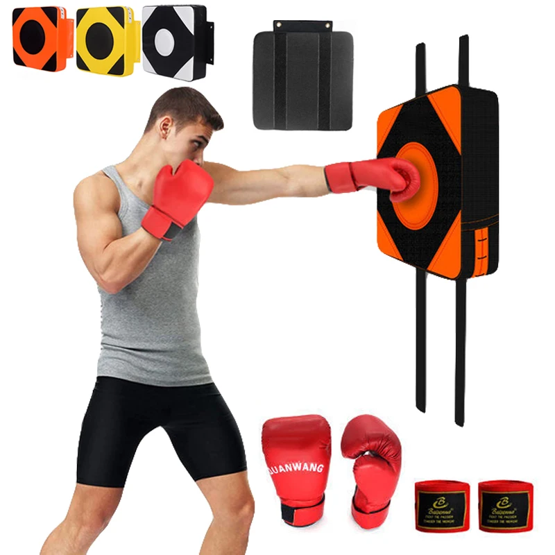 Faux Leather Wall Boxing Pad Punch Target Training Sandbag Sports Dummy Punching Bag Fighting Arts Martial Taekwondo Equipment