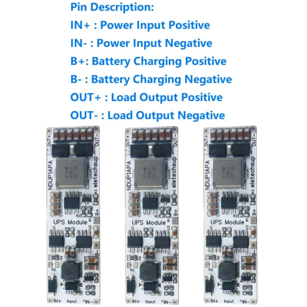 

DC 2 in 1 3.7V 4.2V Charge and Discharge(Boost) 5V 6V 9V 12V 15V 24V UPS modules Lithium Battery Charger Discharge Home Network