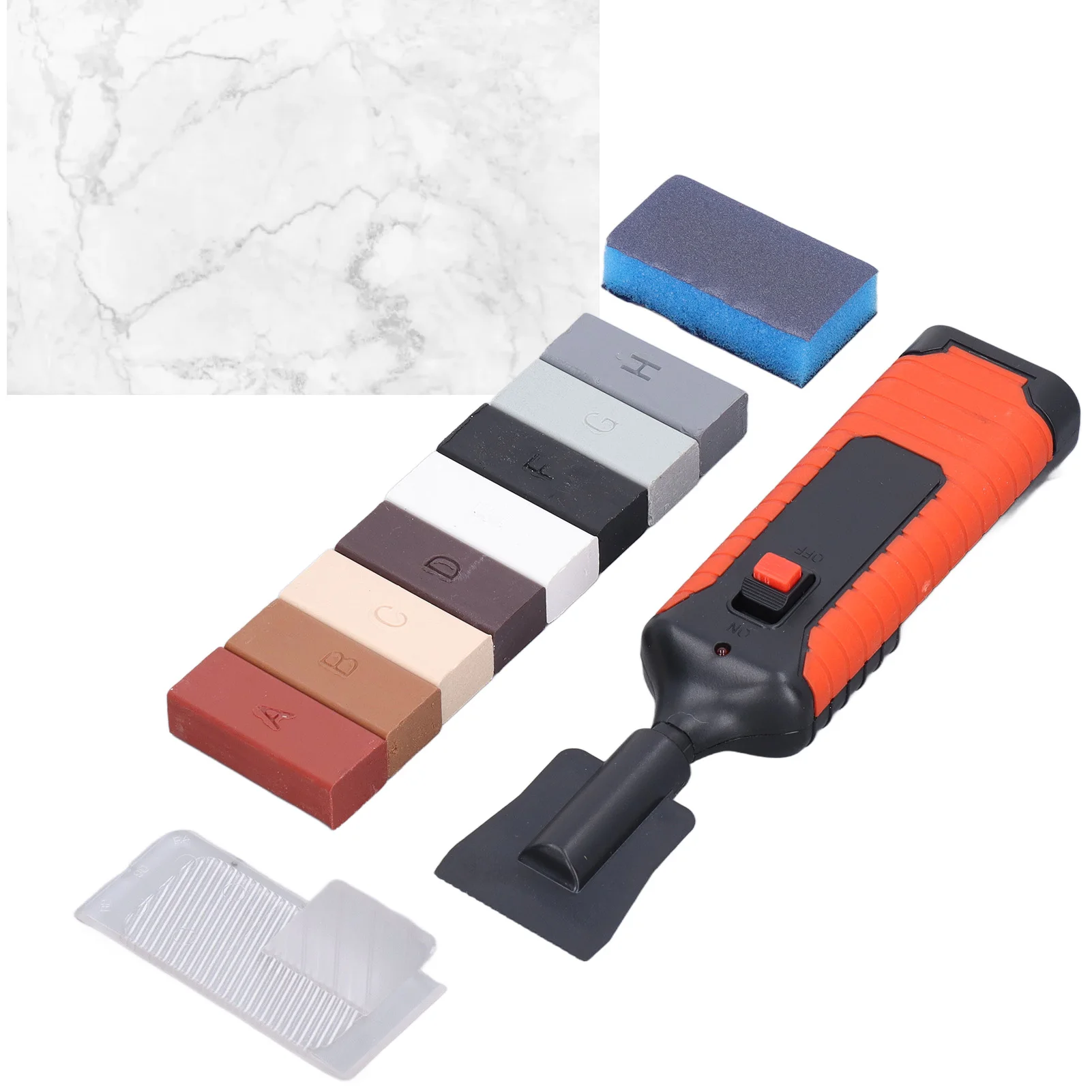 

Tile Repair Kit Tile Repair Electric Heating Pen Wax Block Set Crack Gaps Repairing Tools for Stone Porcelain