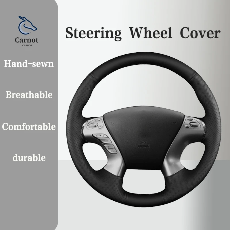 Microfiber Leather Steering wheel Cover For Nissan Murano Pathfinder Infiniti JX35 M35 Car Handle Cover Interior Car Accessories