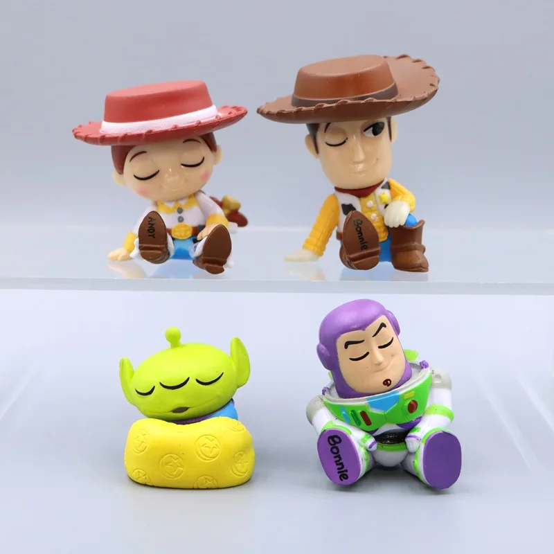 Toy Story 4 Woody Jessie Alien Buzz Lightyear Sleep Figures Anime Collection Figure Doll Toys Model For Kids Christmas Gift