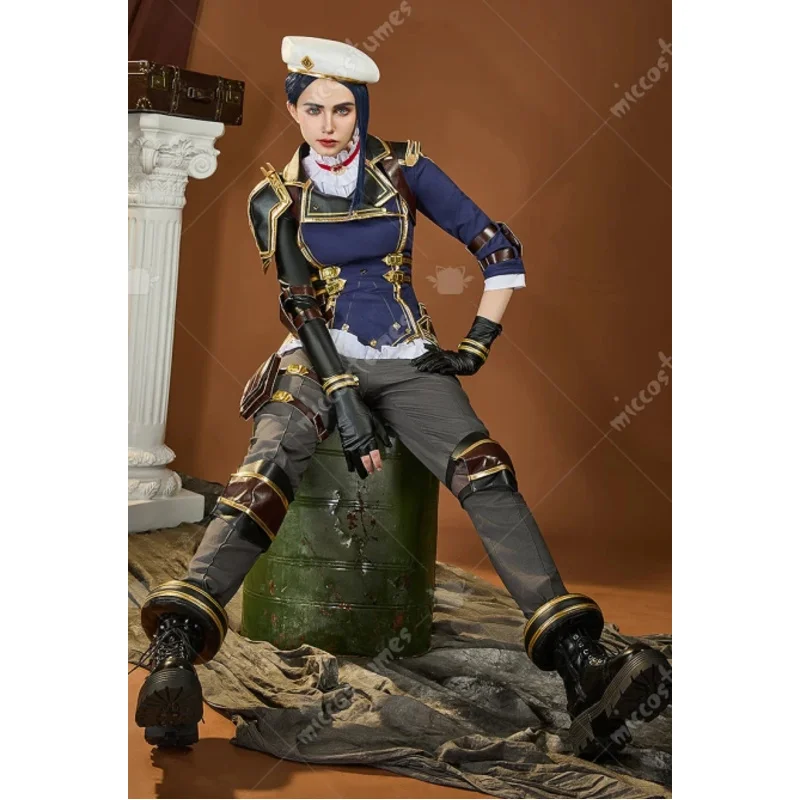 마이카 의류 여성용 게임 의류 코스프레용 셔츠, 모자가 포함된 재킷과 바지, 할로윈 및 크리스마스 파티에 적합