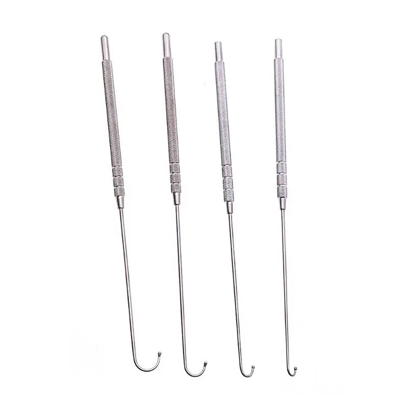 Pet Spay Snook Hook Animal Ovaries Removal Hook Vet Ovariectomy Dogs Cats Surgical Instruments Ball Type 6mm 8mm 10mm 12mm