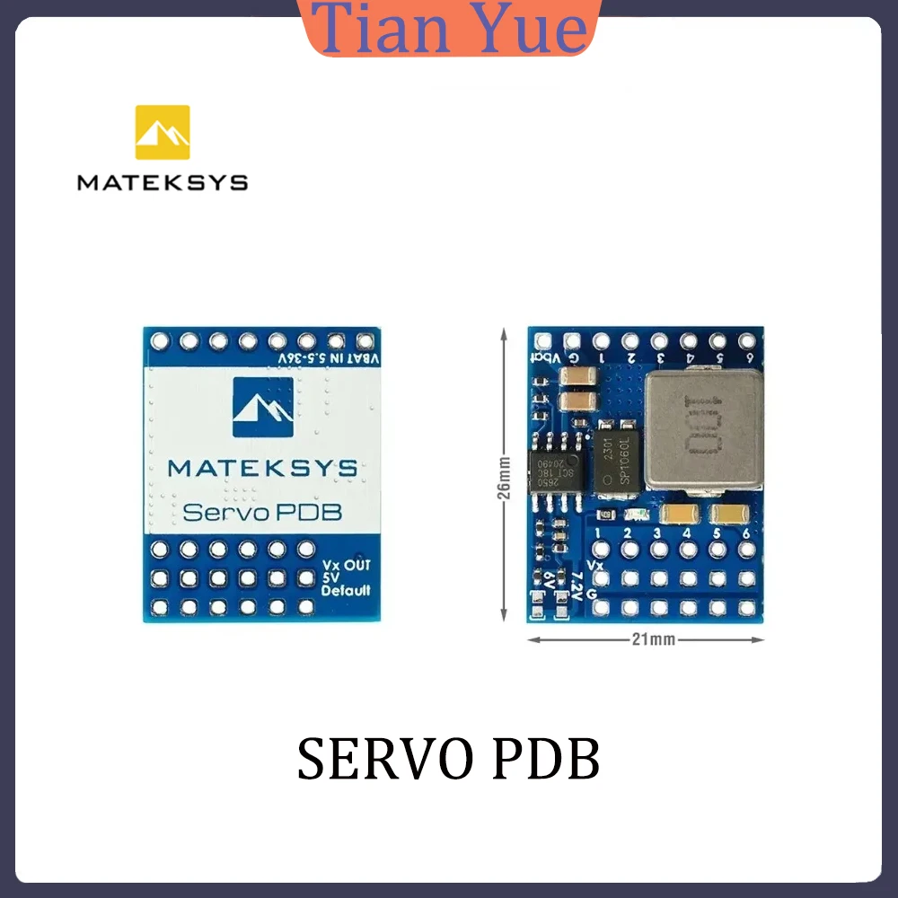

Плата распределения питания для сервоприводов MATEK (PDB) с входом 5.5-36В и выходами BEC 5В, 6В, 7.2В, 8.2В для FPV RC дронов и сервосистем