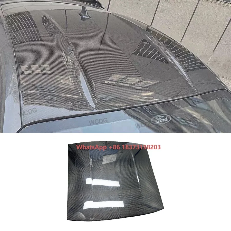 

Carbon Fiber Car Top Roof Cover for Mustang 2015-2024 Car Roof Cover Replacement Car Bodykit