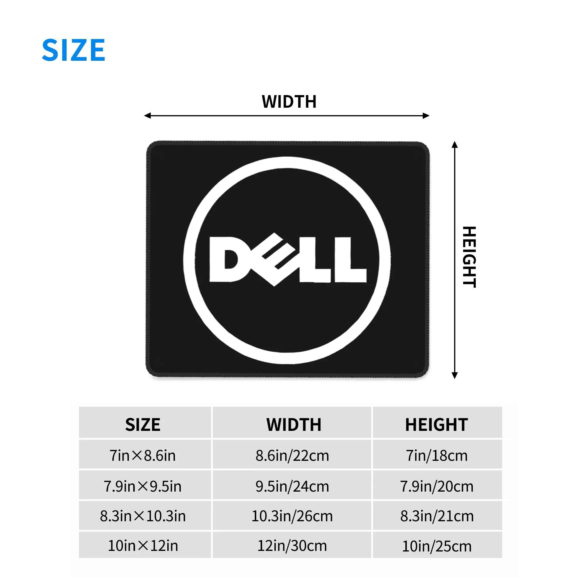 أفضل بائع Dell Computer Logo البضائع ماوس الوسادة الكمبيوتر لوحة المفاتيح ماوس حصيرة ألعاب الكمبيوتر المحمول حصيرة مكتب الجدول الحصير