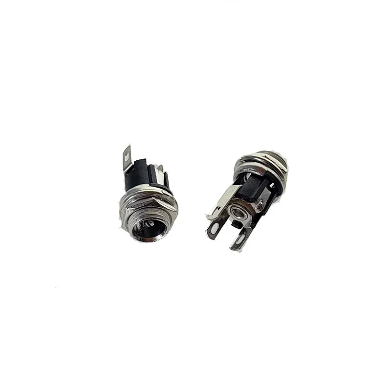 

5.5mm x 2.1mm 5.5x2.1 DC Power Supply Plug Connector + Female Metal Panel Mount Socket Jack Plug DC Connectors Terminal Adapter