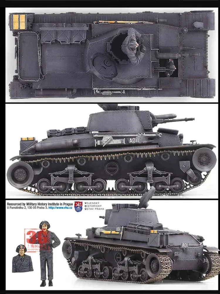 1/35 Modello dell'Accademia 13280 3Herman Light Tank Pz Kpfw 35 (t) assemblaggio Scala giocattoli fai da te Kit modello