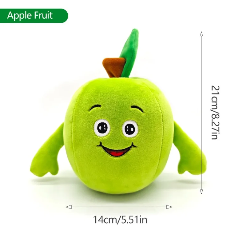 Kawaii Fruit Plush Toys Cute Banana Raspberry Cherry Apple Soft Toy Stuffed Animals Dolls Home Decor for Boy Girls Birthday Gift