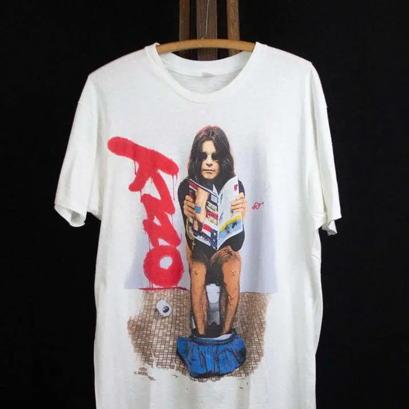 1992 تي شيرت Osbourne No More Tours Toilet Concert Qt1930 جميع المقاسات S 4Xl