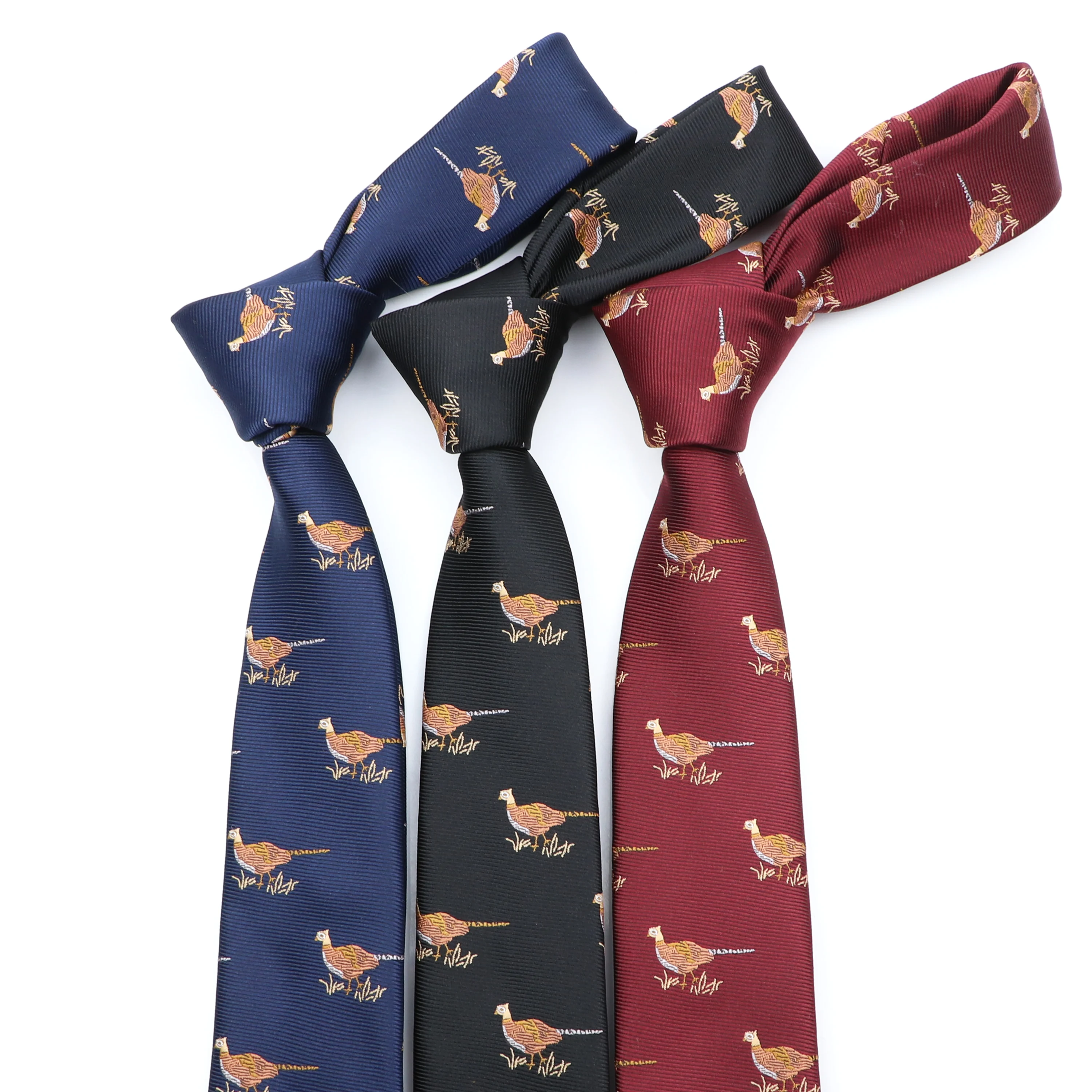 Fashion 6cm Mens Business Tie Formal Bird Flower Jacquard Wedding Necktie Narrow Classic Corbata Neckwear Gravata For Man Wear
