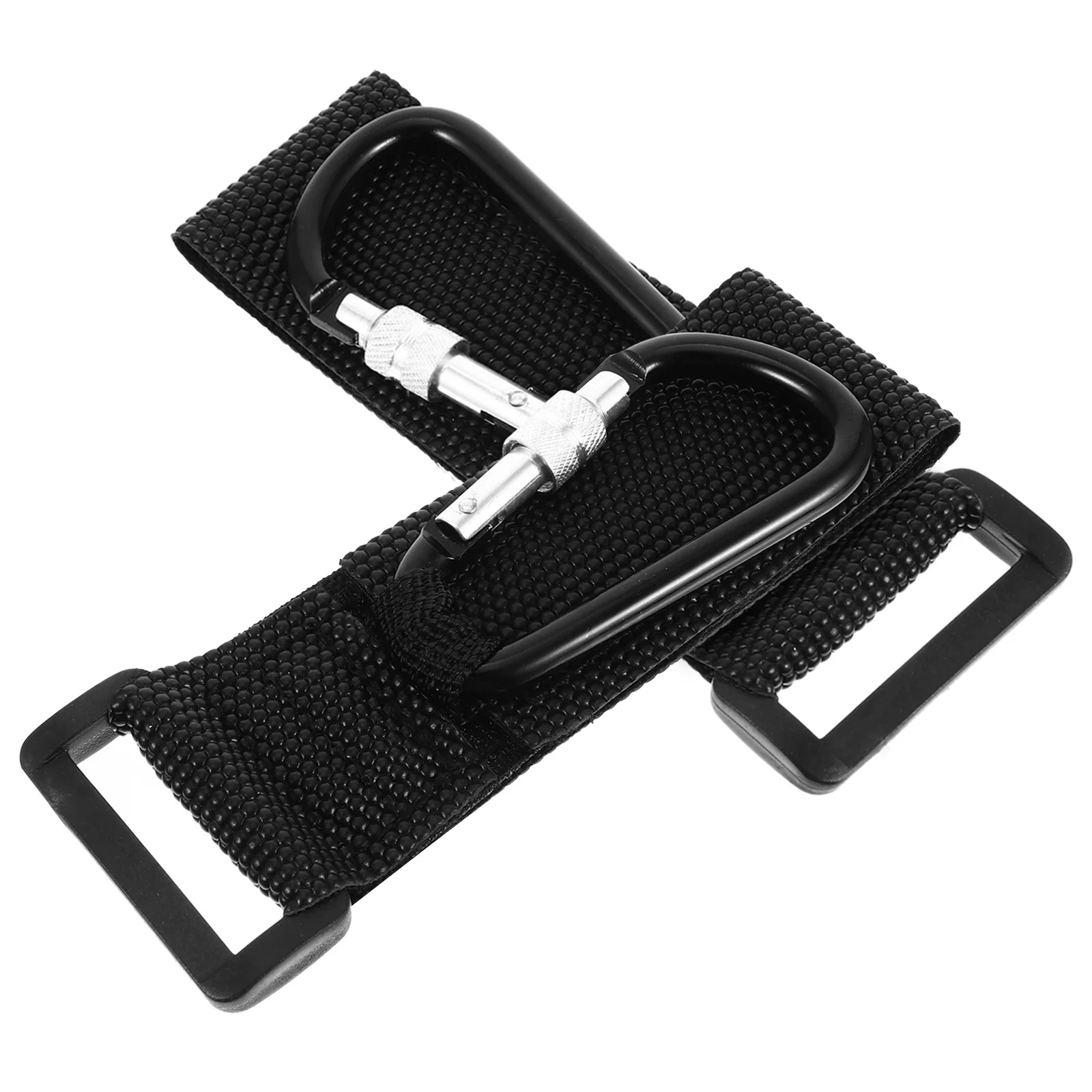 

2Pcs Non-Slip Stroller Hook Heavy Duty PU Strap Aluminum Alloy for Pram Baby Carrier Bag Holder Multi-Use Crib Attachment
