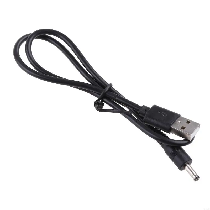 Q1JC Usb to DC-5V Round Hole Small Speaker Charging Cable 5v Power Cord 3.5 Charging Cable USB A Male to 3.5 Connector