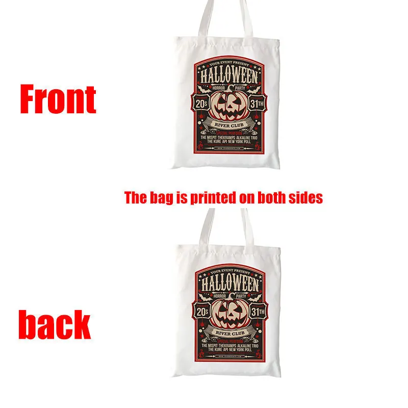 Creep It Real Totes Best Halloween Gift Canvas Tote Retro Halloween Tote Bag Vintage Ghost Halloween Shopper Witch Shopping
