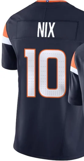 Custom #4 Zach Wilson #10 Bo Nix #2 Pat Surtain II F.U.S.E. Stitched Denver Jersey