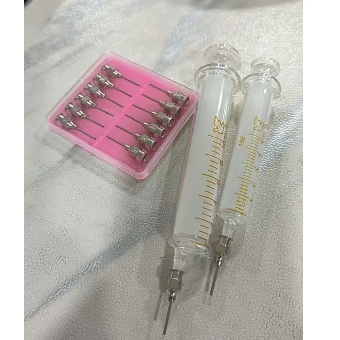 RELIFE Glasspritze 1-50 ml Spritze Metallnadel Schweißölbehälter Glas Schubstange Handy-Reparaturwerkzeuge Schneller Versand