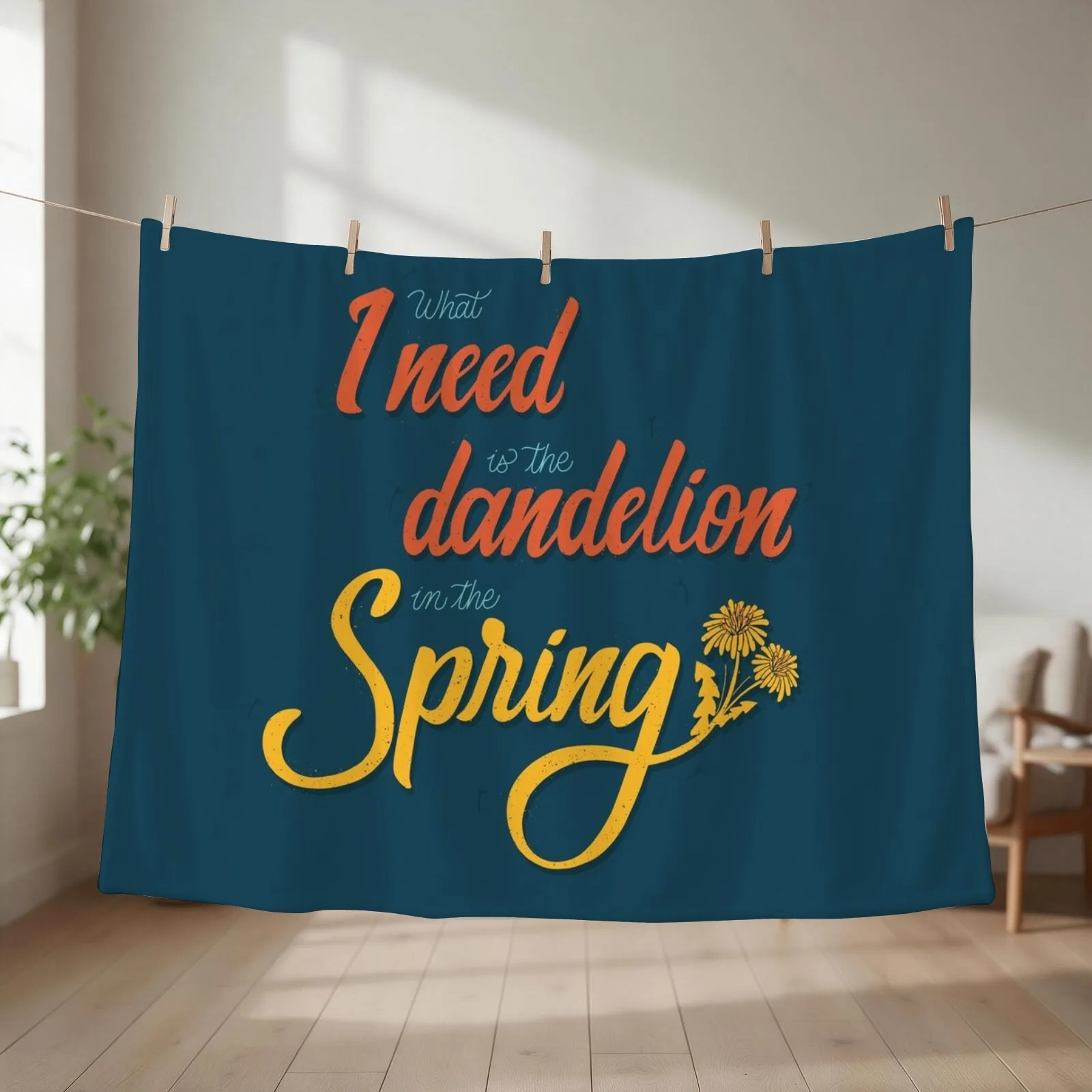 Dandelion in the spring Throw Blanket Retros Decorative Beds Weighted Blankets For Baby Blankets