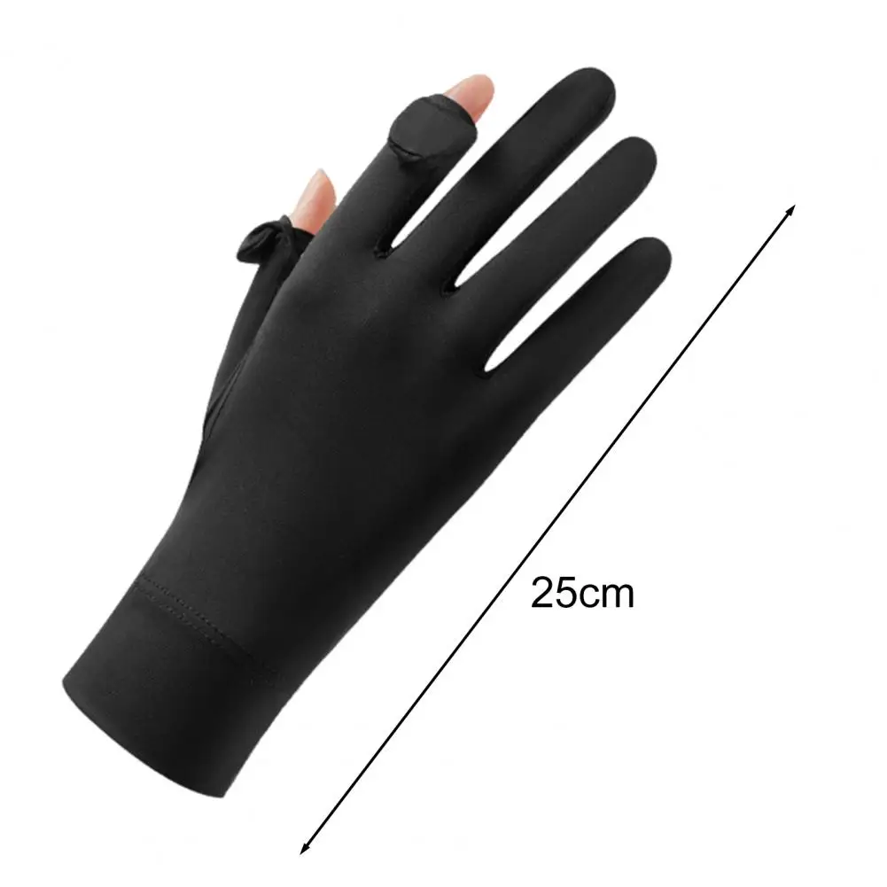 Fishing Gloves Finger Hands Anti slip Breathable High Elastic Men Women Cycling Gloves Ice Silk Fishing Gloves