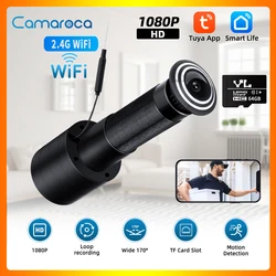 Camaroca-Caméra de porte judas Wi-Fi, 1080P, 2.4G, 5G, détection de mouvement vidéo, visionneuse de porte, protection de la sécurité à domicile, Tuya