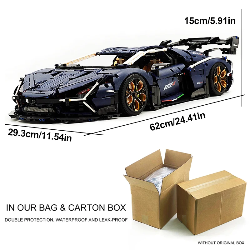 Tecnico MOC GULY 10624 Cielo Stellato RC Super Sport Auto Da Corsa Supercar Modello Building Blocks Mattoni Puzzle Giocattoli Regali di Natale