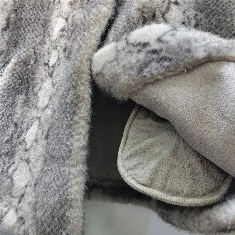 HKSH 2025 invierno nuevo chaleco cálido para mujer bolsillos con cuello vuelto impreso de lujo elegante de gama alta Ins camisetas sin mangas HK15893