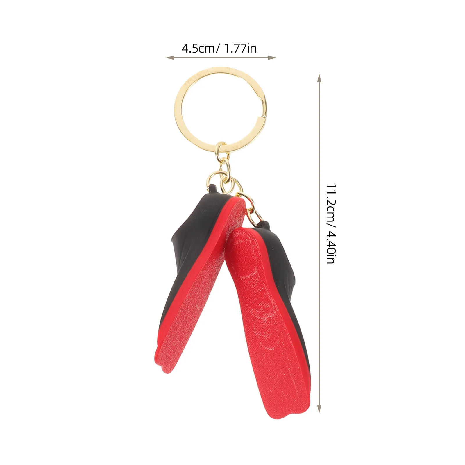 4Pcs Mini Diving Fin Keychain Vibrant Color Small Diver Key Rings Backpack Hanging Pendant Swimming Key Holder Sports Team