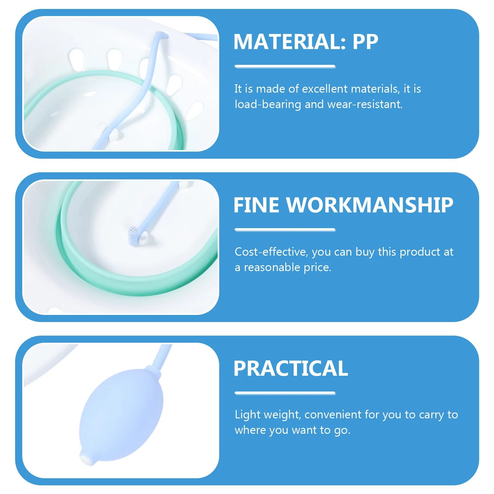 

Folding Cleansing Basin Pregnant Wash Women Hanging Bidet Portable With Flusher Abs Flushing Device