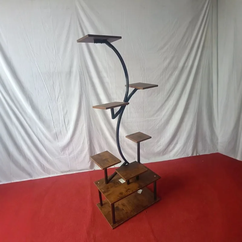 Wielopoziomowy kwietnik balkonowy do wnętrz, wielopoziomowy kwietnik podłogowy do salonu, stojak na rośliny.