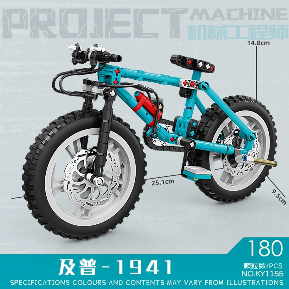 

Technical Off-Road Mountain Bike Building Blocks Creative Bicycle Assembled Model Toys Decoraiton Bricks For Kids Birthday Gifts