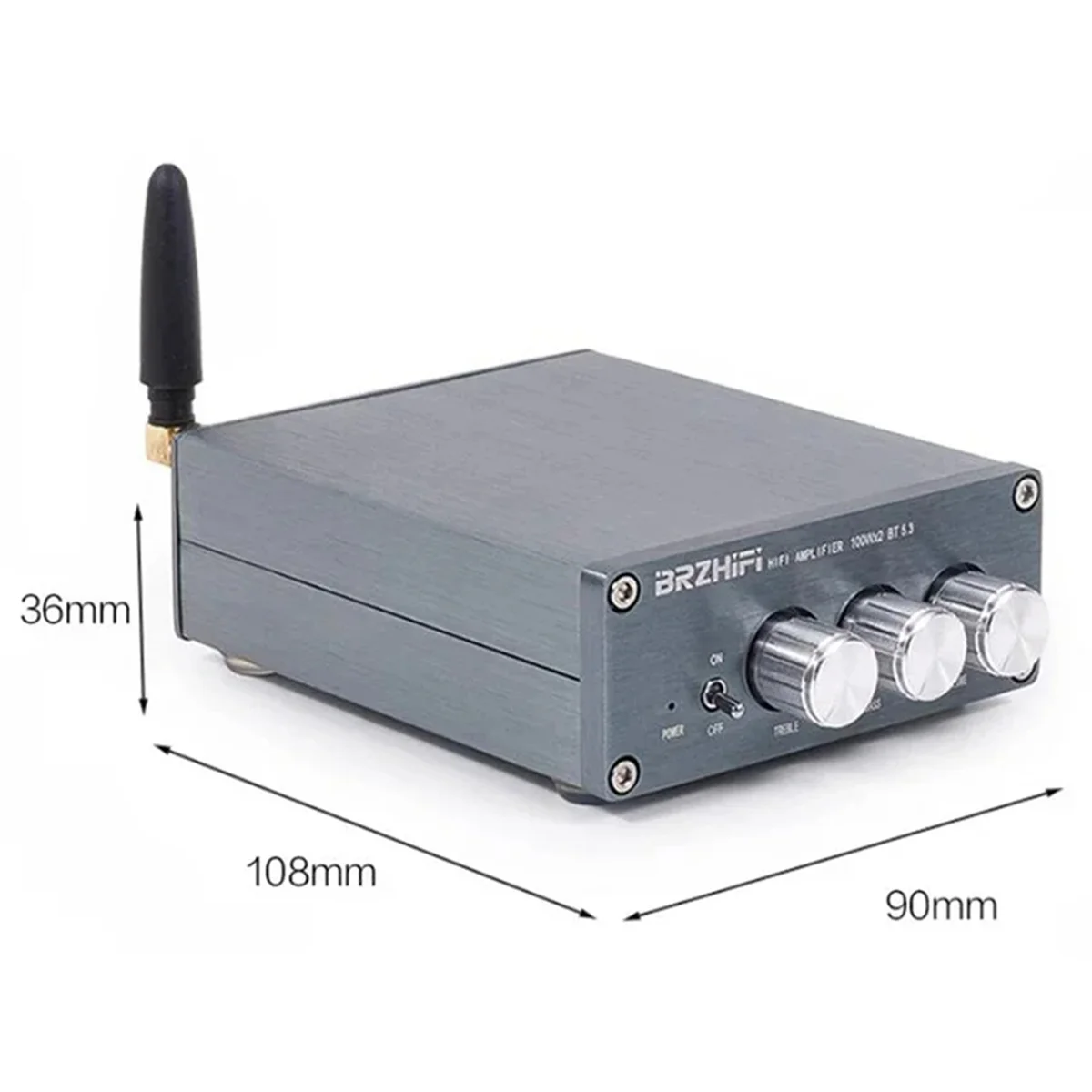 

X62A_BRZHIFI HIFI TPA3116 Bluetooth 5.3 Digital Power Amplifier DC 12v-24V