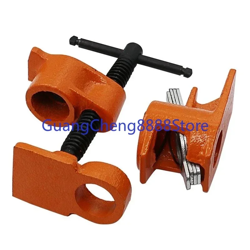 1pc Wood Glue Clamp Tube 1/2 Inch Heavy Duty Pipe Clamp Wood Gluing Clamp Steel Pipe  Fixture Carpenter Woodworking Hand To