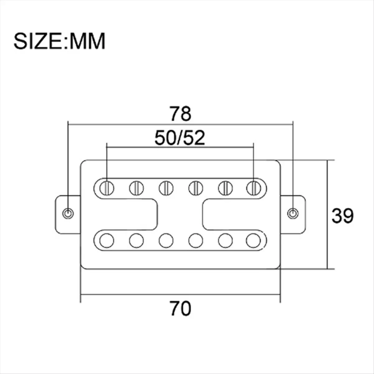(AD10) Bridge Pickup for Electric Guitar Neck Bridge Pickup Six String Guitar Accessories