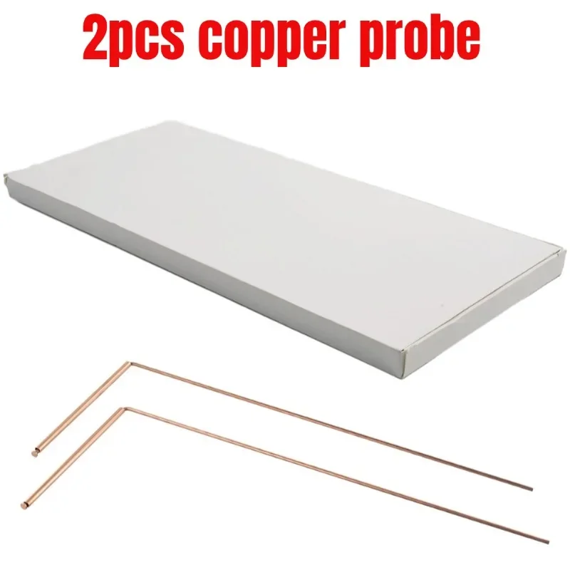 2pcs Pure Copper Metal Detector Rod Flexible Water Witching Portable Dragon Seeking Detachable Tool Dowsing Rod Not Included Bag