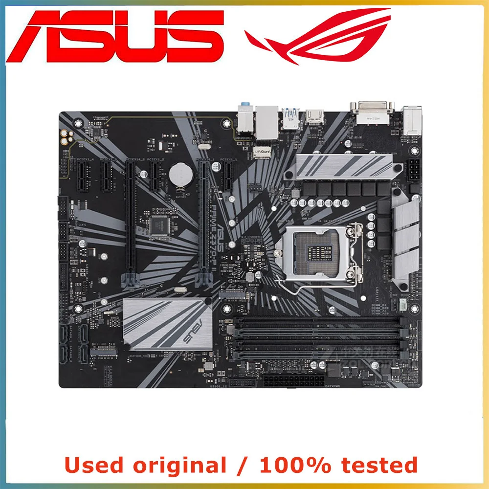 For Asus PRIME Z370-P II LGA 1151 Intel Z370 Support 8th 9th-Gen Core I7 I5 I3 Intel 64GB ATX Motherboard