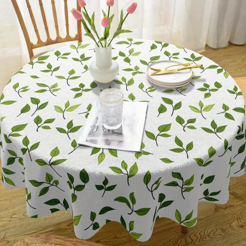 One 60-inch round tablecloth - washable polyester fiber