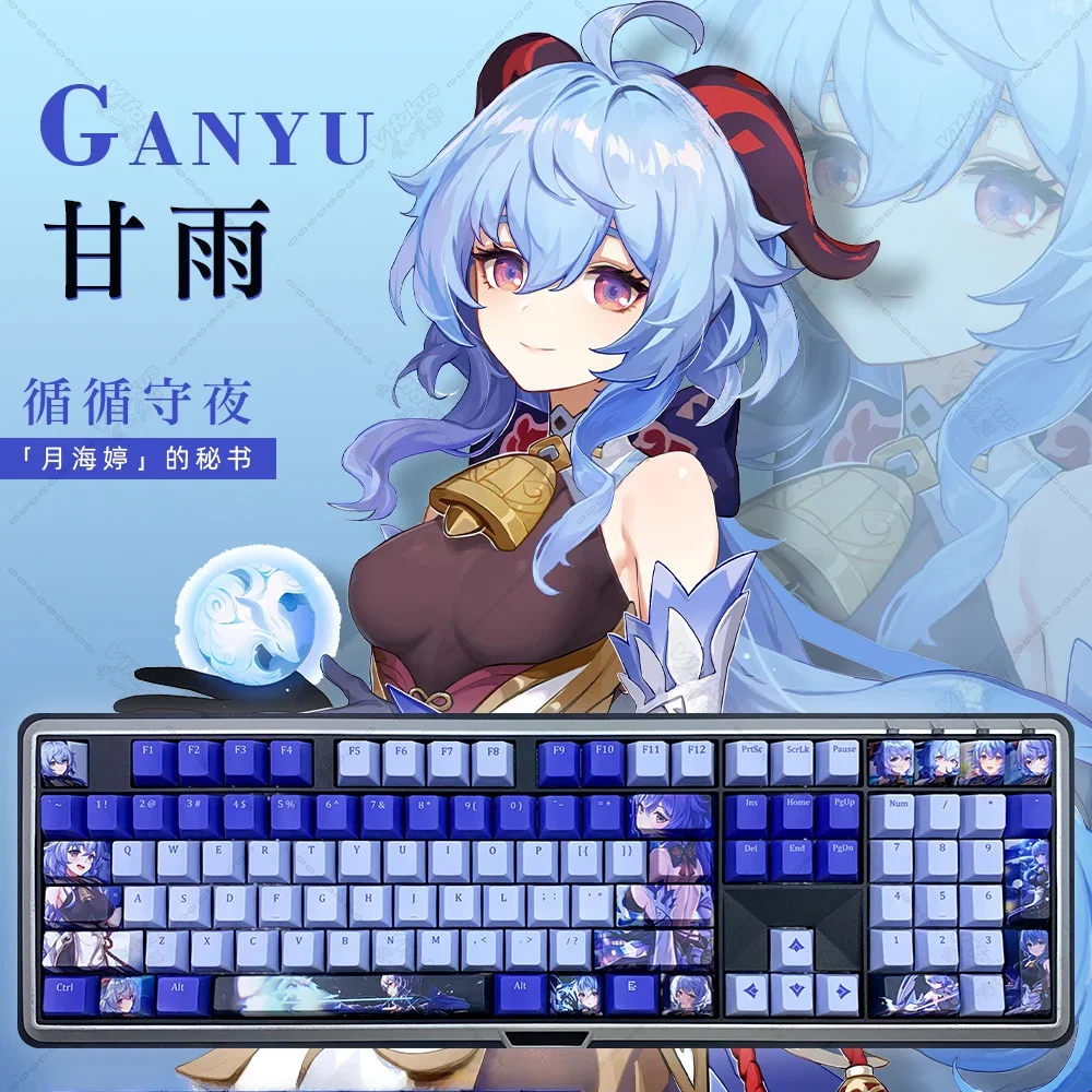 

Keycaps, Manna, Cherry 131 Key PBT 2d, Anime Keycaps, Suitable for 66/68/86/96/98/104 Mechanical Keyboard