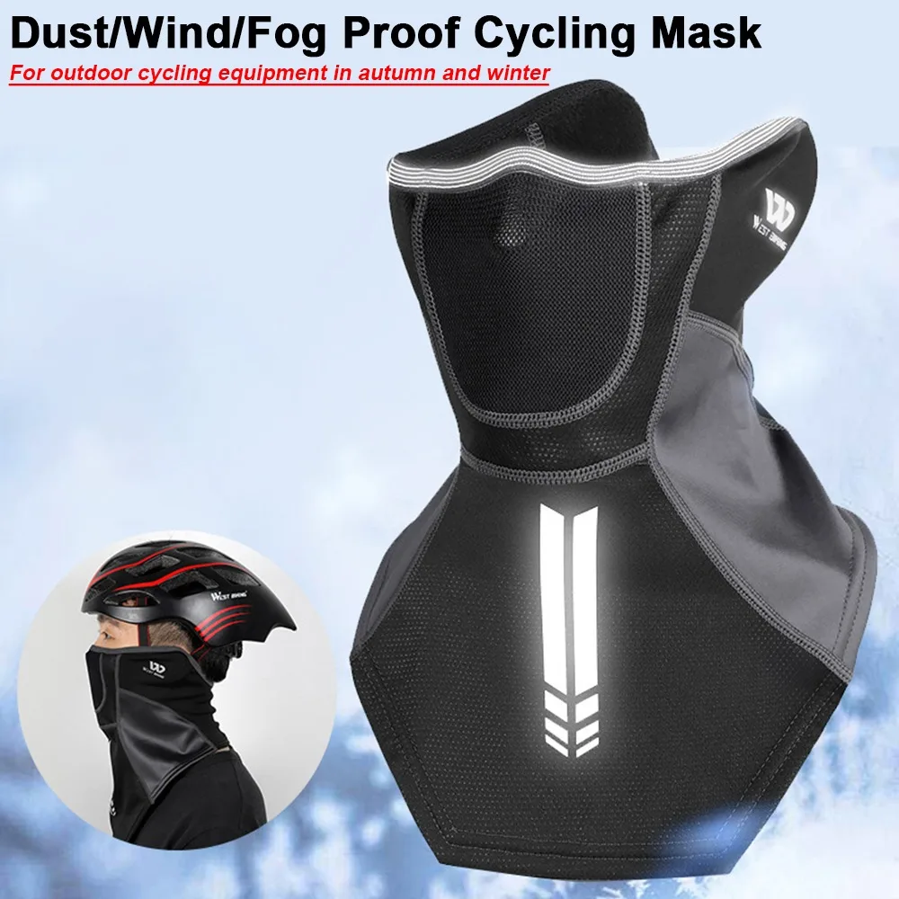 قناع عاكس للخريف والشتاء، مقاوم للغبار والرياح، قناع ركوب الدراجات بالإضافة إلى معدات خارجية لحماية الأذن المخملية