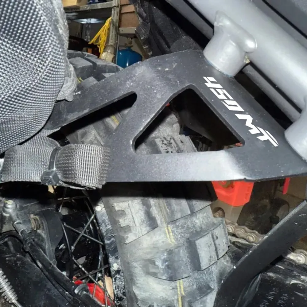 For CFMOTO MT450 IBEX 450 MT 450MT IBEX450 2024 2025 2026 Rear Footrest Blanking Plate Exhaust Hanger Bracket Muffler Support