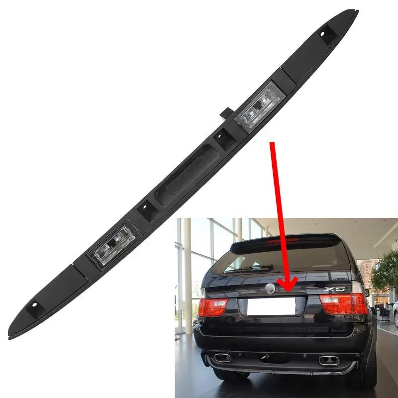 51137170676 Touring Boot Trunk Lid Rear Handle Grip With Key Button For BMW X5 E53 2001-2006