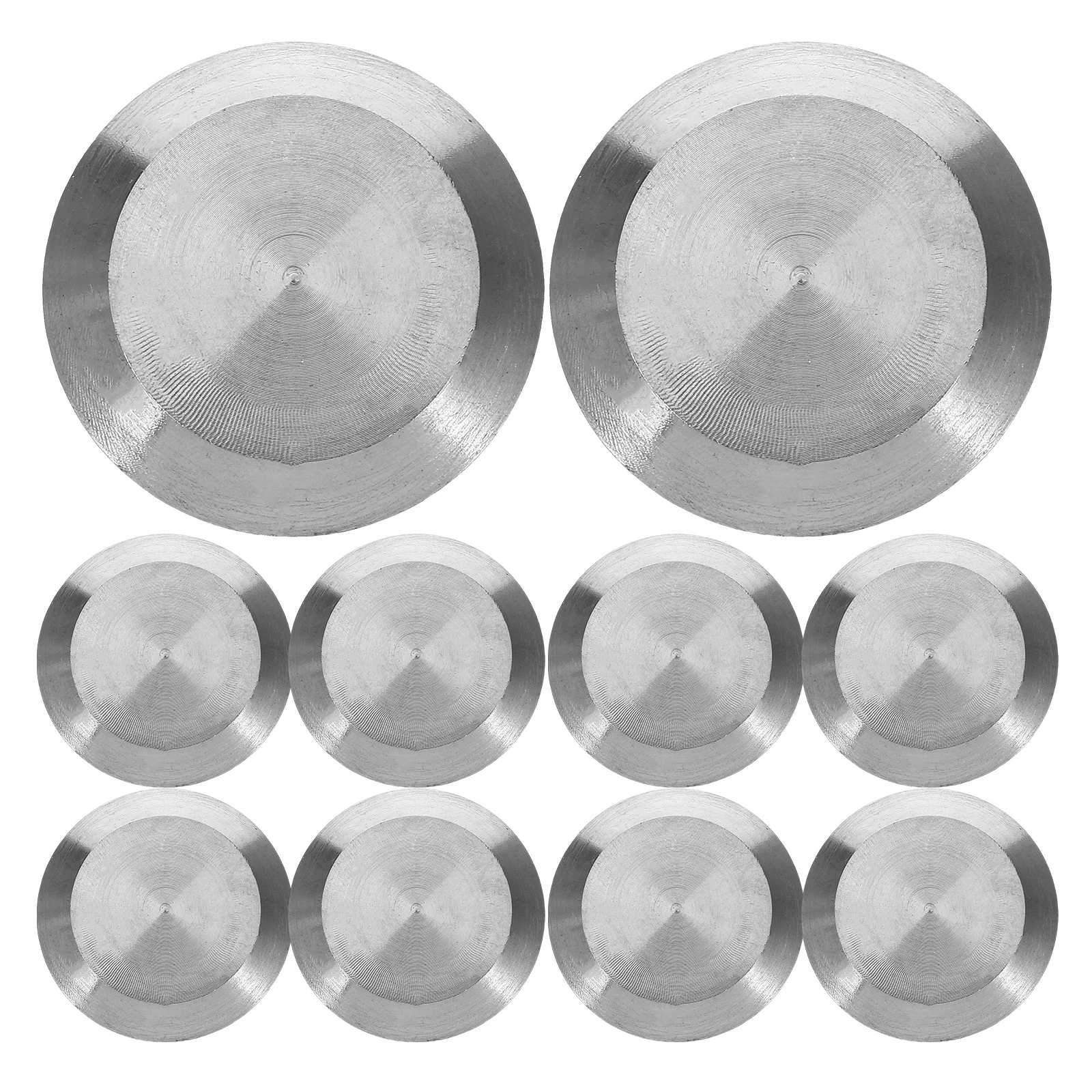 10 قطعة مسمار الطريق العمياء الفضة 304 الفولاذ المقاوم للصدأ اللمس علامات للأرصفة مترو الأنفاق المطارات السلامة الملاحة واسعة #6