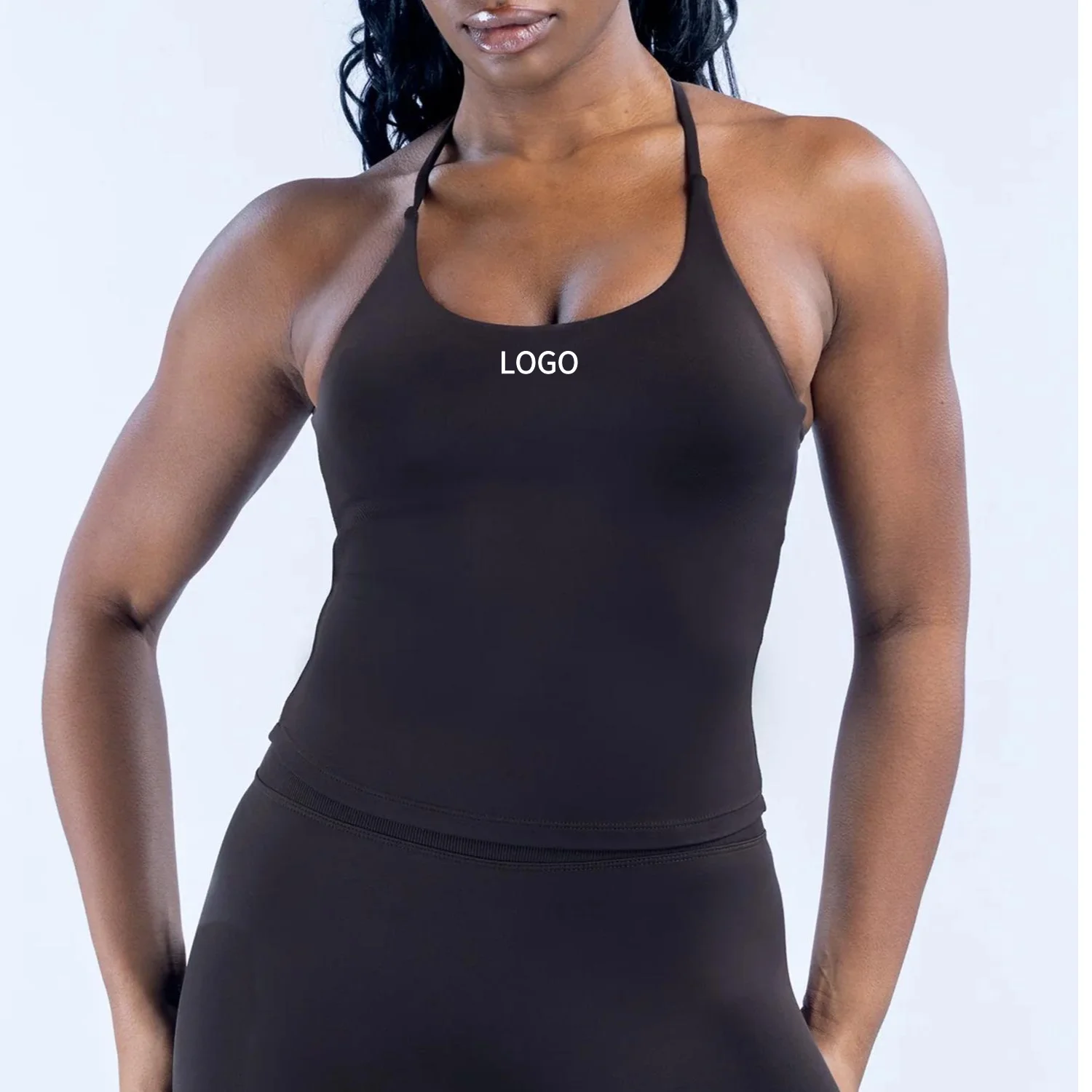 Cross Beauty Back Yoga Vest Show Sexy Back High Elastic Chest Padded Vest Fitness Top Women