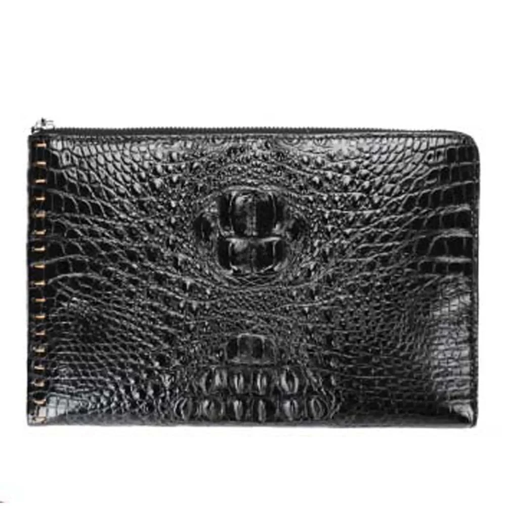 jianglang crocodile  handbags  male  business  men envelope bag  leisure  male crocodile leather  Men bags  Hand caught bag