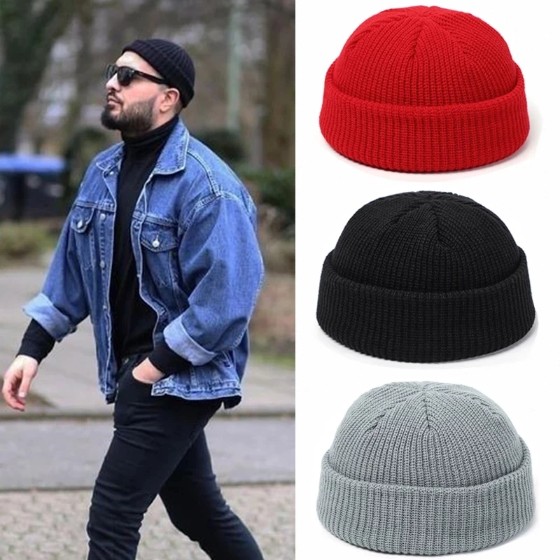 Winter Hats for Unisex New Beanies Knitted Solid Fluorescent  Caps Warmer Casual Beanies Trendy Hat  All-match Multicolor Candy