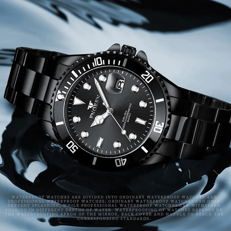 FNGEENS925 Ультратонкие кварцевые мужские часы Роскошный ремешок из нержавеющей стали Водонепроницаемые светящиеся повседневные деловые мужские наручные часы 2025 года